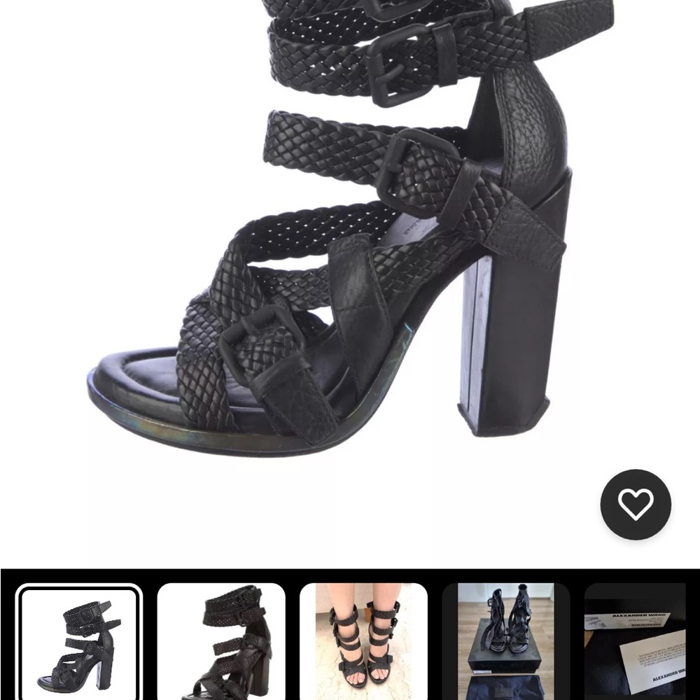 Women's Black Strappy Sandals